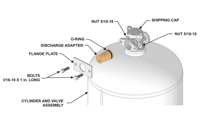 87-120002-001 Bình chữa cháy WHDR-260 - 8 Flow, 2.6 Gallon